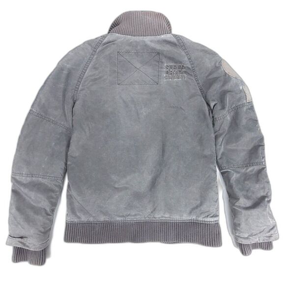 SUPERDRY Military Cargo Aviator Flight Nylon Utility Bomber Jacket Mens Medium - Picture 5 of 15